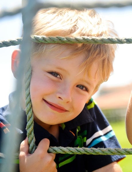 Boy in playground